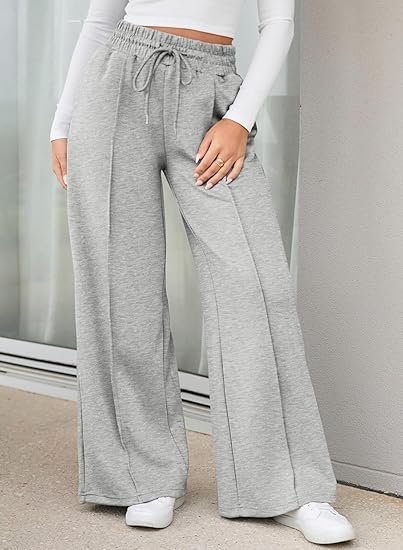 Women's Wide Leg Drawstring Relaxed Fit Trouser - Image 2