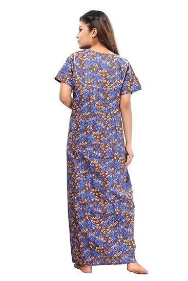 Women's Printed Cotton Nightdress Nighty - Pack of 1 - Image 2