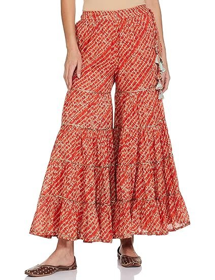 WOMEN PRINTED RELAXED SALWAR KURTA DUPATTA(SKDBANDHAN7873_AQUA CORAL_42) - Image 4