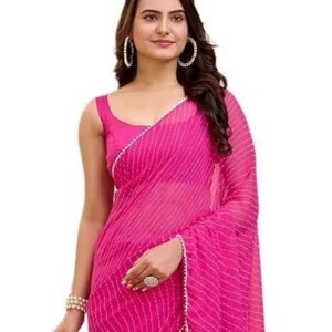 Soft Georgette Stylish Printed Ready To Wear Saree