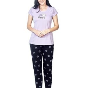 Night Suit for Women| Night Dresses for Women Cotton| Soft Cotton T-Shirt & Pyjama| Cute Prints for Cozy Nights| Comfy Loungewear for Everyday Use|